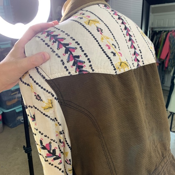 FREE PEOPLE precious cargo green printed jacket - Picture 8 of 11